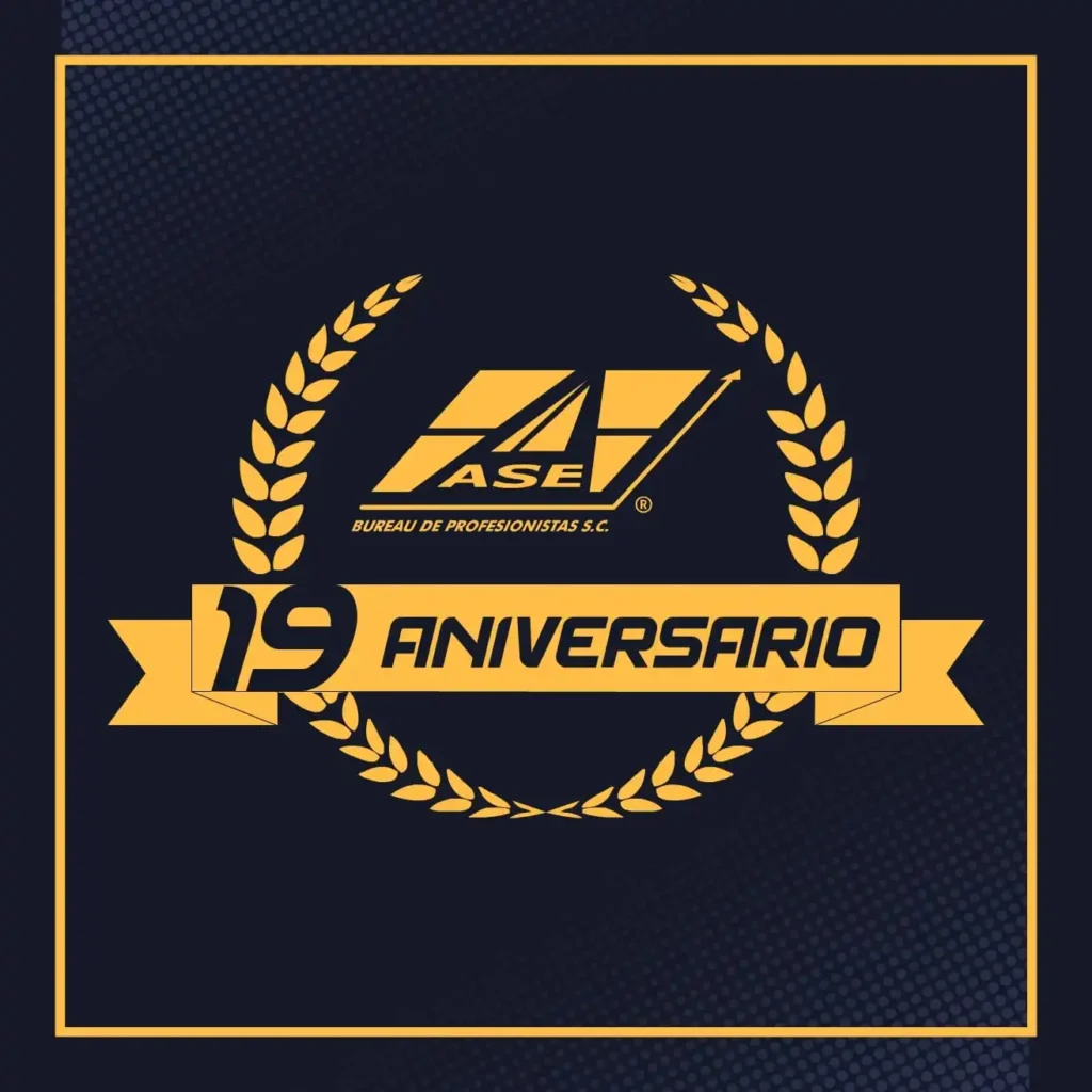 Logo del aniversario de ASE